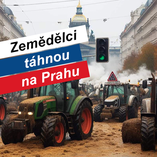 Zemědělci táhnou na Prahu
